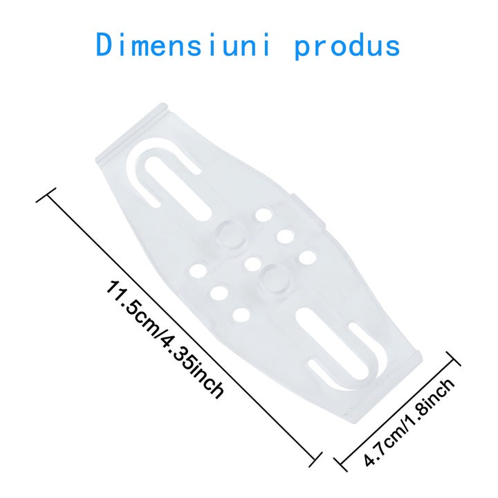 SET Suport număr inmatriculare TRANSPARENT SLIM